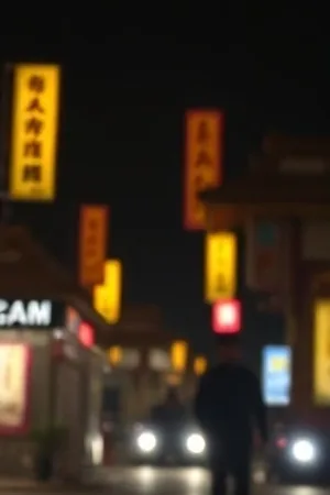 《灯熄之后》封面，熄灯后的房间与窗外零星的夜灯